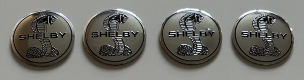 original.jpeg 4 pcs (Set) 56mm - 2.20inch Silver Shelby Wheel Center Hub Caps Stickers