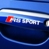 original.png 4 pcs White & Red Audi RS Sport Door Handle Sticker
