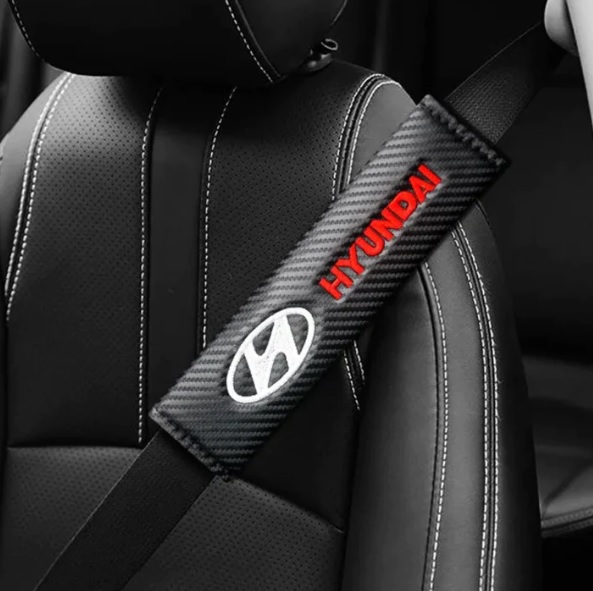original.jpeg 2 pcs Black & Red Hyundai Car Styling Safety Belt Cover Protection Shoulder Pad Cushion Harness Pad