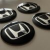 original.jpeg 4 pcs (Set) 56mm - 2.20inch Black Honda Wheel Center Hub Caps Stickers