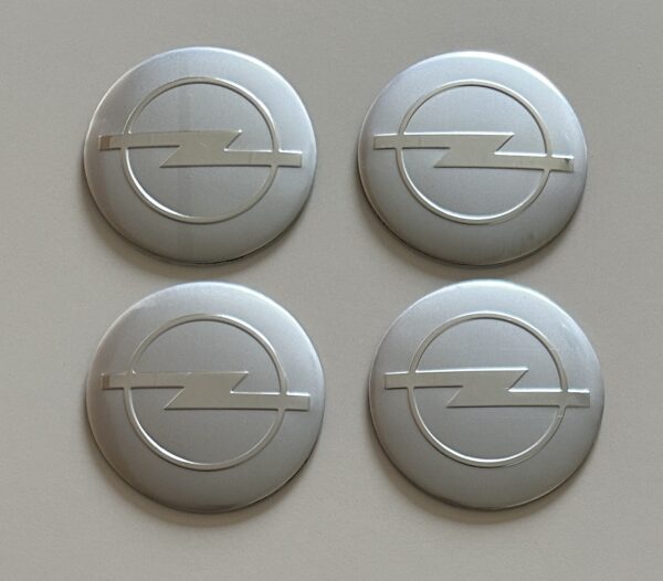 original.jpeg 4 pcs (Set) 56mm - 2.20inch Silver Opel Wheel Center Hub Caps Stickers