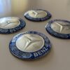 original.jpeg 4 pcs (Set) 65mm - 2.56inch Silver & Blue Mercedes Benz Wheel Center Hub Caps Stickers