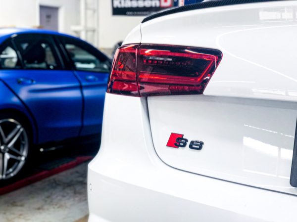 original.png 1 pcs Black Audi S6 Metal Emblem Sticker