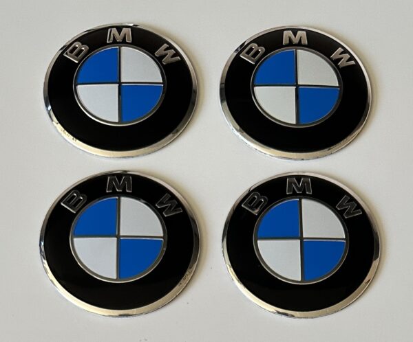 original.jpeg 4 pcs (Set) 56mm - 2.20inch Blue & White BMW Wheel Center Hub Caps Stickers