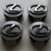 4 pcs (Set) 62mm - 2.44inch Gray Lexus Wheel Center Hub Caps