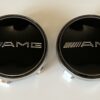4 pcs (Set) 68mm - 2.68inch Black AMG Wheel Center Hub Caps