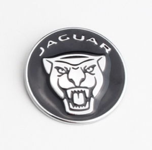 1 pcs Black Jaguar Metal Emblem Sticker For Shift Gear Knob