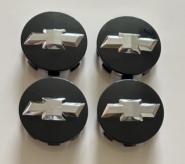 original.jpeg 4 pcs (Set) 83mm - 3.26inch Black Chevrolet Wheel Center Hub Caps