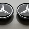 original.jpeg 4 pcs (Set) 69mm - 2.71inch Black Mercedes Benz Wheel Center Hub Caps