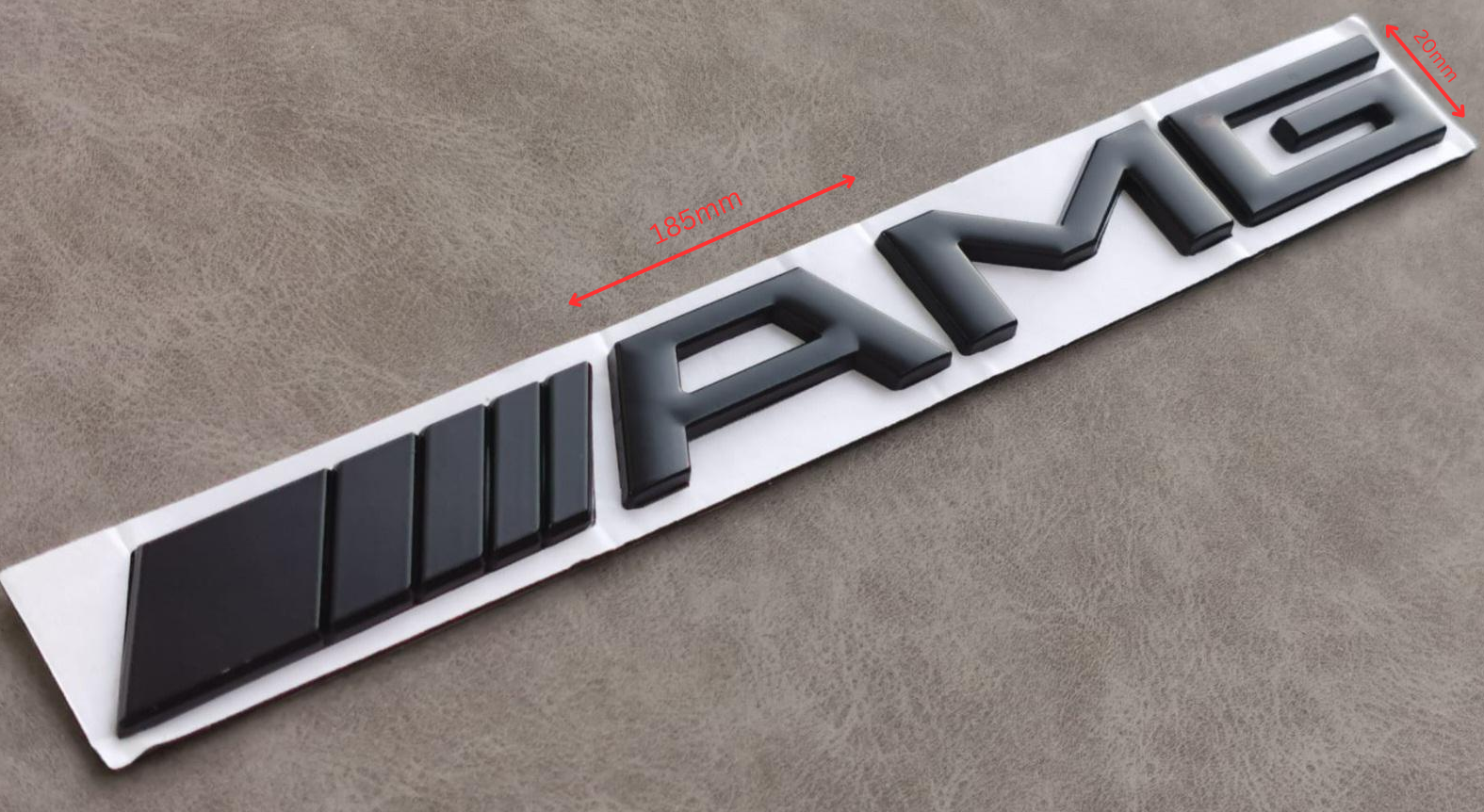 original.png 1 pcs Black Matte 3D AMG Metal Emblem Sticker