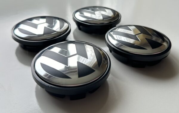 original.jpeg 4 pcs (Set) 70mm - 2.75inch Black Volkswagen Wheel Center Hub Caps for Touareg