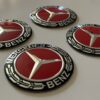 original.jpeg 4 pcs (Set) 56mm - 2.20inch Black & Red Mercedes Benz Wheel Center Hub Caps Stickers