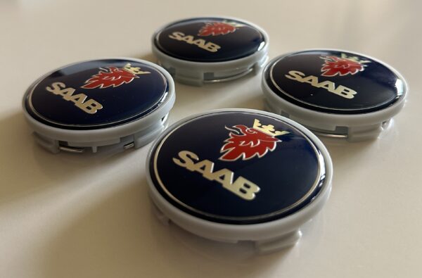 original.jpeg 4 pcs (Set) 63mm - 2.48inch Dark Blue SAAB Wheel Center Hub Caps
