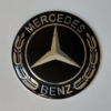 original.png 4 pcs (Set) 65mm - 2.56inch Black Mercedes Benz Wheel Center Hub Caps Stickers