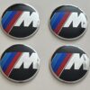 original.jpeg 4 pcs (Set) 56mm - 2.20inch Black BMW M Wheel Center Hub Caps Stickers