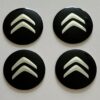 original.jpeg 4 pcs (Set) 56mm - 2.20inch Black Citroen Wheel Center Hub Caps Stickers