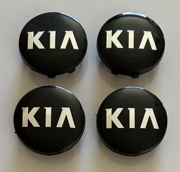 original.jpeg 4 pcs (Set) 58mm - 2.28inch Black KIA Wheel Center Hub Caps