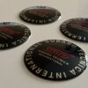 4 pcs (Set) 65mm - 2.56inch Black Subaru STI Wheel Center Hub Caps Stickers