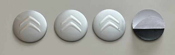 original.jpeg 4 pcs (Set) 56mm - 2.20inch Silver Citroen Wheel Center Hub Caps Stickers