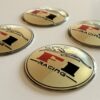 original.jpeg 4 pcs (Set) 65mm - 2.56inch Silver F1 Racing Wheel Center Hub Caps Stickers