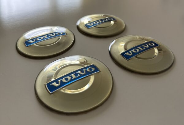 original.jpeg 4 pcs (Set) 65mm - 2.56inch Silver Volvo Wheel Center Hub Caps Stickers
