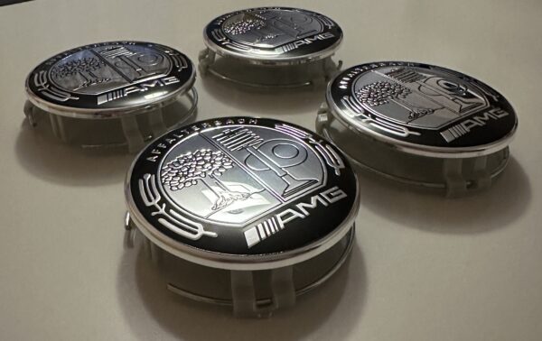 original.jpeg 4 pcs (Set) 75mm - 2.95inch Silver AMG Affalterbach Wheel Center Hub Caps