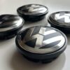 original.jpeg 4 pcs (Set) 70mm - 2.75inch Black Volkswagen Wheel Center Hub Caps for Touareg