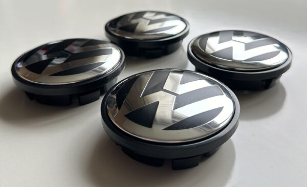 original.jpeg 4 pcs (Set) 70mm - 2.75inch Black Volkswagen Wheel Center Hub Caps for Touareg