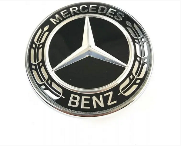 1 pcs Black Mercedes Benz Front Hood Bonnet Emblem Badge [A0008171701]