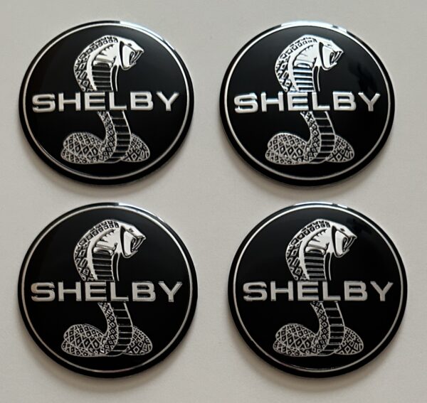 original.jpeg 4 pcs (Set) 56mm - 2.20inch Black Shelby Wheel Center Hub Caps Stickers