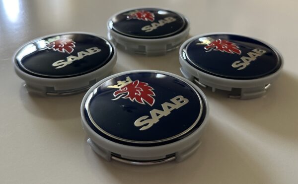 original.jpeg 4 pcs (Set) 63mm - 2.48inch Dark Blue SAAB Wheel Center Hub Caps