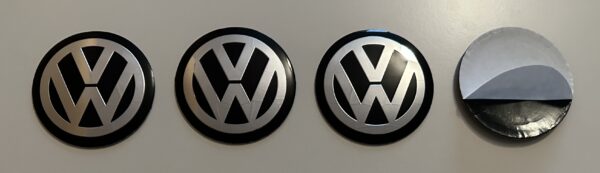 original.jpeg 4 pcs (Set) 120mm - 4.72inch Black Volkswagen Wheel Center Hub Caps Stickers
