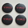 original.jpeg 4 pcs (Set) 56mm - 2.20inch Black & Red Toyota TRD Wheel Center Hub Caps Stickers