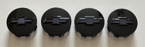 original.jpeg 4 pcs (Set) 83mm - 3.26inch Black Chevrolet Wheel Center Hub Caps