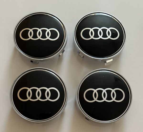 original.jpeg 4 pcs (Set) 68mm - 2.68inch Black Audi Wheel Center Hub Caps