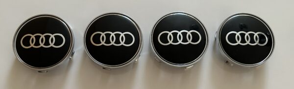 original.jpeg 4 pcs (Set) 68mm - 2.68inch Black Audi Wheel Center Hub Caps