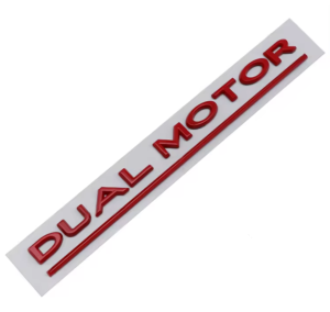original.png 1 pcs Red Tesla Dual Motor Emblem for Tesla Model X S 3 Y