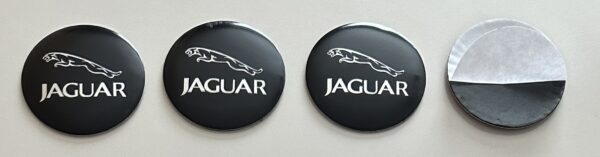 original.jpeg 4 pcs (Set) 56mm - 2.20inch Black Jaguar Wheel Center Hub Caps Stickers