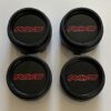 original.jpeg 4 pcs (Set) 65mm - 2.56inch Black & Red RAYS Wheel Center Hub Caps