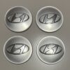 original.jpeg 4 pcs (Set) 65mm - 2.56inch Silver Hyundai Wheel Center Hub Caps Stickers