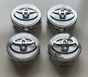 4 pcs (Set) 62mm - 2.44inch Chrome Toyota Wheel Center Hub Caps