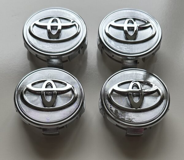 original.jpeg 4 pcs (Set) 62mm - 2.44inch Chrome Toyota Wheel Center Hub Caps