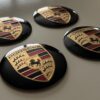 original.jpeg 4 pcs (Set) 56mm - 2.20inch Black Porsche Wheel Center Hub Caps Stickers