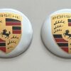 original.jpeg 4 pcs (Set) 56mm - 2.20inch Silver Porsche Wheel Center Hub Caps Stickers