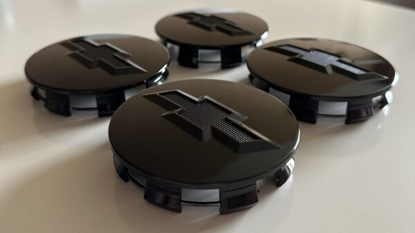 original.jpeg 4 pcs (Set) 83mm - 3.26inch Black Chevrolet Wheel Center Hub Caps
