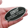 original.png 1 pcs Black Subaru STI Emblem Sticker Metal