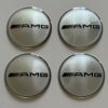 original.jpeg 4 pcs (Set) 65mm - 2.56inch Silver AMG Wheel Center Hub Caps Stickers