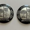 original.jpeg 4 pcs (Set) 65mm - 2.56inch Black & Silver Mercedes AMG Affalterbach Wheel Center Hub Caps Stickers