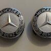 original.jpeg 4 pcs (Set) 75mm - 2.95inch Silver & Black Mercedes Benz Wheel Center Hub Caps