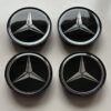 original.jpeg 4 pcs (Set) 69mm - 2.71inch Black Mercedes Benz Wheel Center Hub Caps